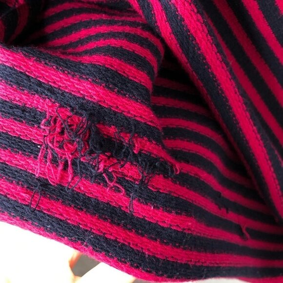 A.l.c. Pink and Navy Striped Bodycon Pencil Skirt Size Small - Picture 6 of 8